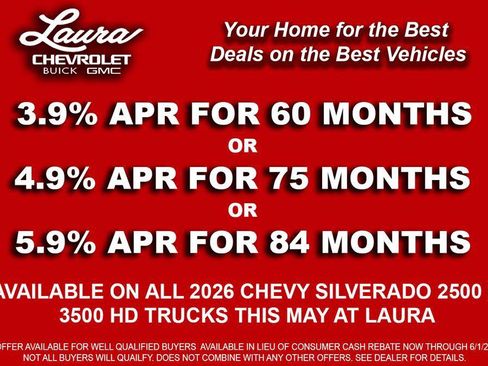 New 2026 Chevrolet Silverado 2500 Custom w/ Custom Value Package AWD/4WD image 4