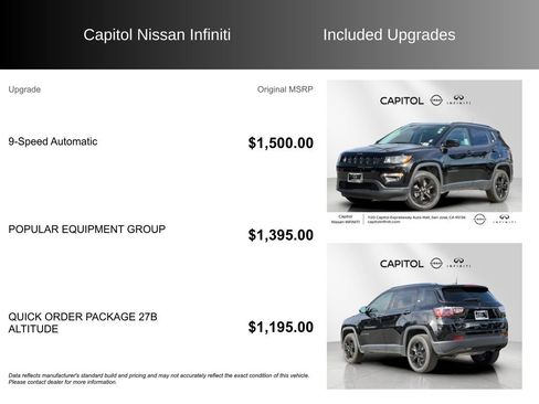 Used 2018 Jeep Compass Latitude w/ Popular Equipment Group image 8