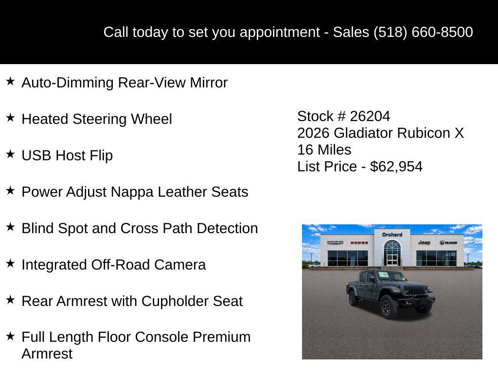 New 2026 Jeep Gladiator Rubicon AWD/4WD image 30