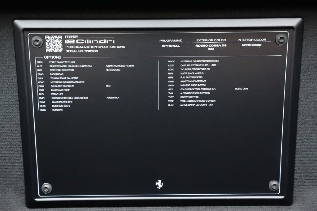 Certified 2026 Ferrari 12Cilindri RWD image 17