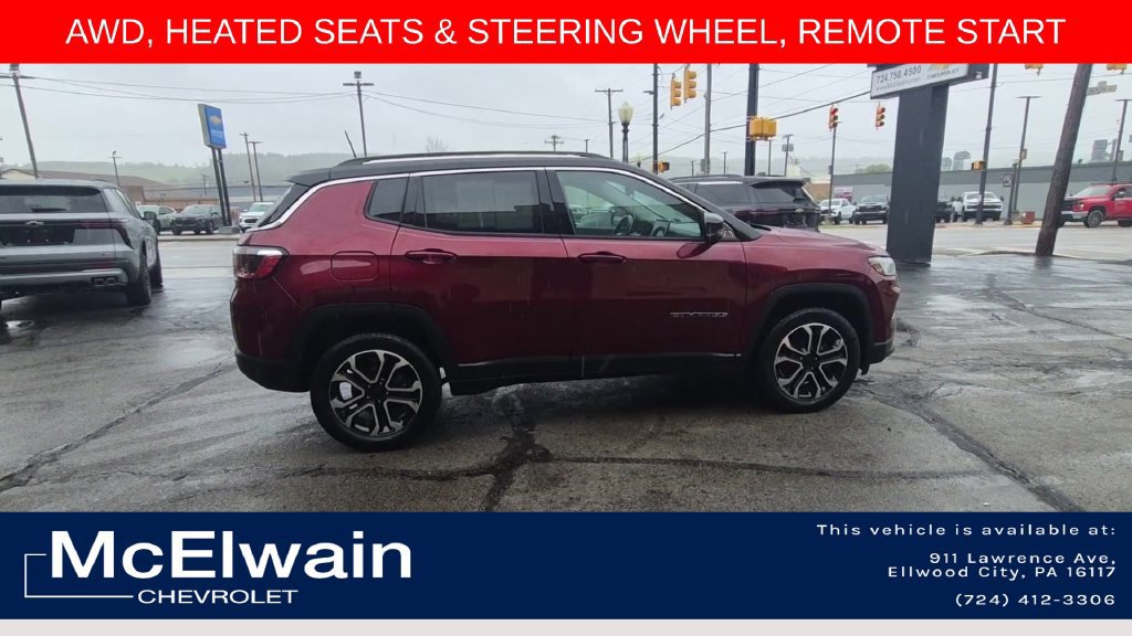 Used 2022 Jeep Compass Limited AWD/4WD image 2