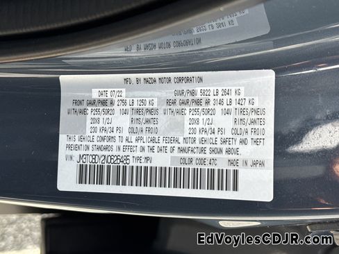 Used 2022 MAZDA CX-9 Carbon Edition image 39
