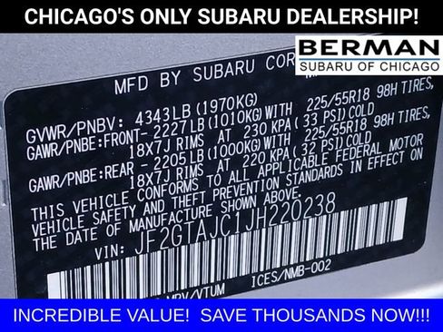 Used 2018 Subaru Crosstrek 2.0i Limited w/ Popular Package #2 image 19