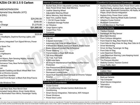 Used 2023 MAZDA CX-30 AWD 2.5 S w/ Preferred Package image 36