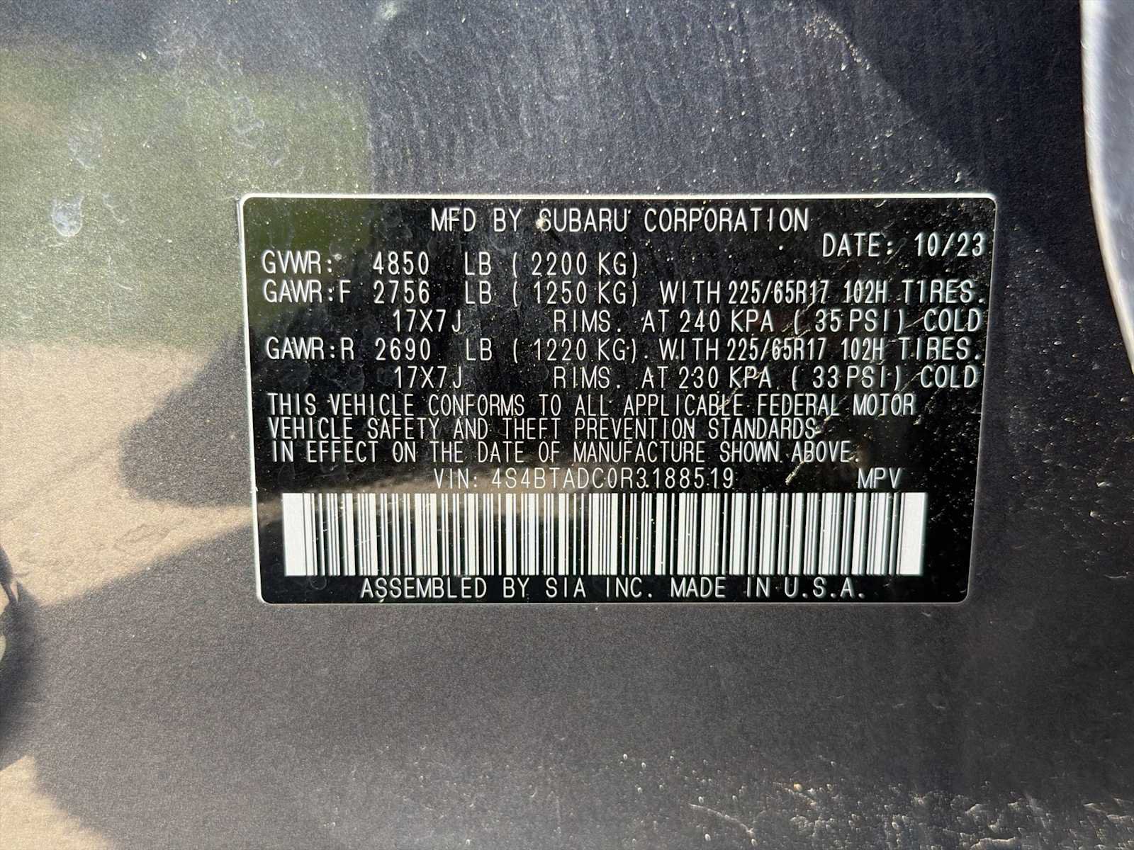 Certified 2024 Subaru Outback Premium AWD/4WD image 29