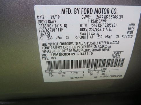 Used 2020 Ford Explorer XLT w/ Equipment Group 202A AWD/4WD image 29