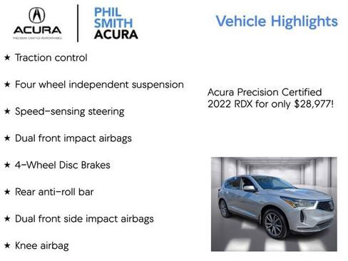 Certified 2022 Acura RDX w/ Technology Package image 13