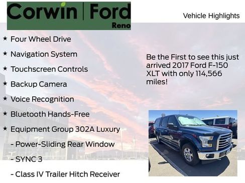 Used 2017 Ford F150 XLT w/ Equipment Group 302A Luxury AWD/4WD image 4