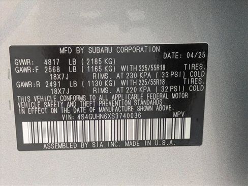 Certified 2025 Subaru Crosstrek 2.5i Limited w/ Crosstrek Mirror Package image 25