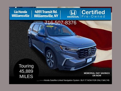 Certified 2025 Honda Pilot Touring image 1