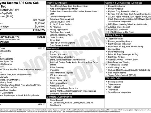 Used 2023 Toyota Tacoma SR5 w/ Technology Package image 15
