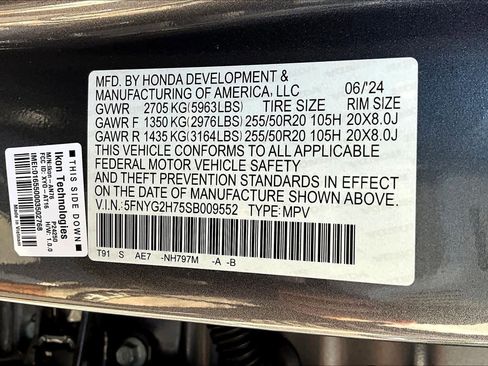 Certified 2025 Honda Pilot Touring image 66