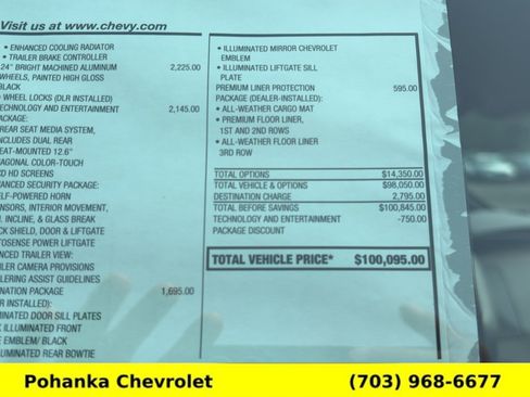New 2026 Chevrolet Tahoe High Country AWD/4WD image 36