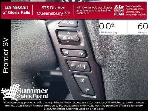 New 2026 Nissan Frontier SV w/ SV Convenience Package AWD/4WD image 19