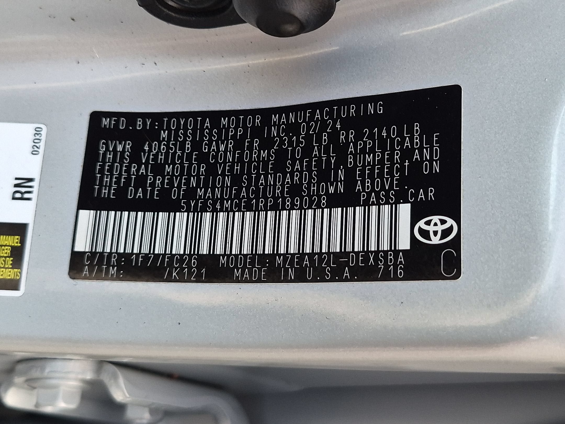 Used 2024 Toyota Corolla SE FWD image 23
