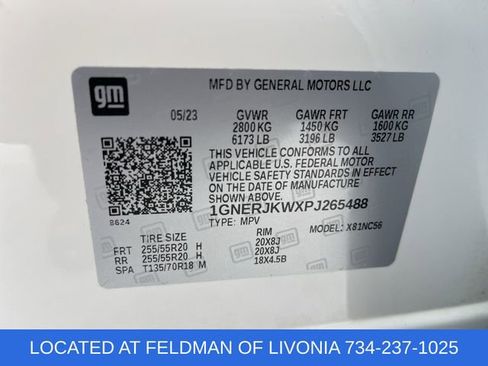 Certified 2023 Chevrolet Traverse RS w/ LPO, Floor Liner Package image 34