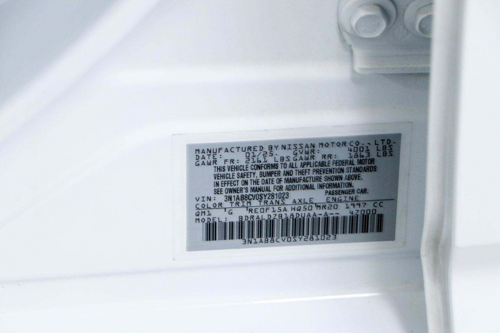 Used 2025 Nissan Sentra SV w/ All-Weather Package FWD image 30