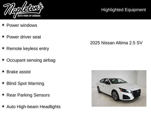 Used 2025 Nissan Altima 2.5 SV FWD image 15