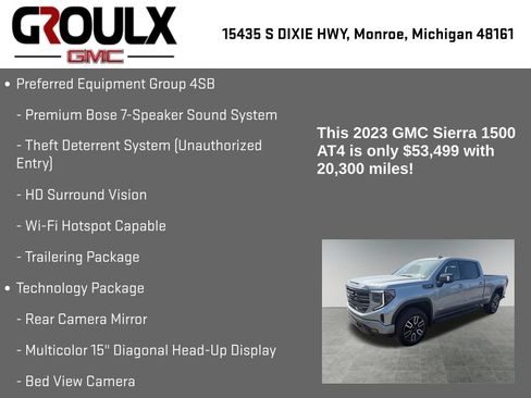 Used 2023 GMC Sierra 1500 AT4 w/ AT4 Premium Package AWD/4WD image 33
