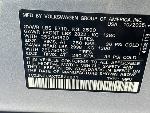 New 2026 Volkswagen Atlas SE FWD image 25