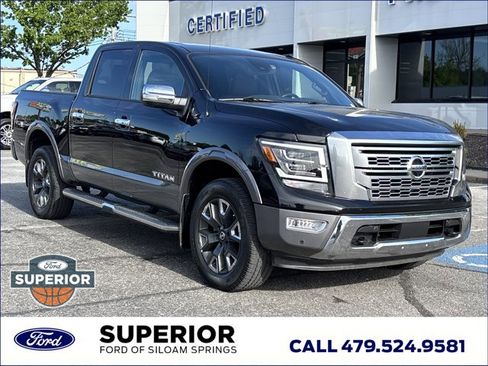 Used 2021 Nissan Titan Platinum Reserve w/ Moonroof Package AWD/4WD image 1