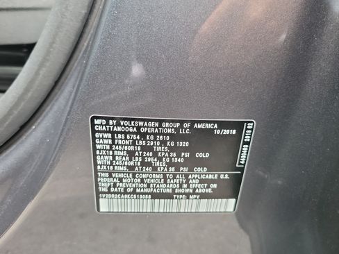 Used 2019 Volkswagen Atlas SE w/ Towing Package FWD image 30