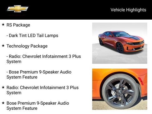 Certified 2022 Chevrolet Camaro LT w/ RS Package image 19