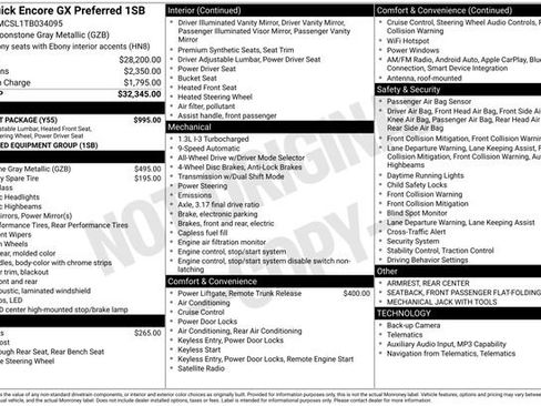 Used 2026 Buick Encore GX Preferred w/ Comfort Package AWD/4WD image 25