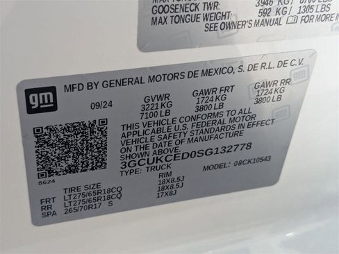 Certified 2025 Chevrolet Silverado 1500 Custom Trail Boss w/ LPO, Dark Essentials Package image 30