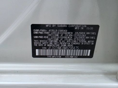Certified 2021 Subaru Crosstrek 2.5i Limited AWD/4WD image 30