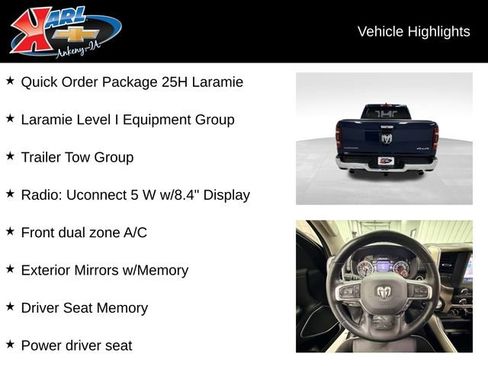 Used 2022 RAM 1500 Laramie AWD/4WD image 2