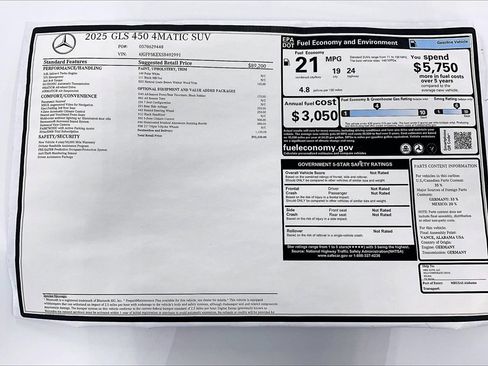 Used 2025 Mercedes-Benz GLS 450 4MATIC image 19