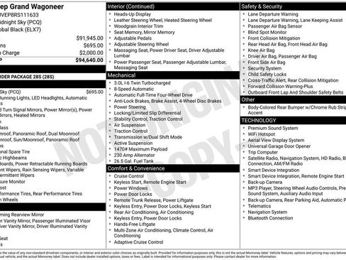 Used 2024 Jeep Grand Wagoneer Series I AWD/4WD image 4