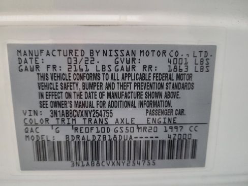 Used 2022 Nissan Sentra SV FWD image 33