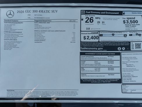 New 2026 Mercedes-Benz GLC 300 4MATIC image 36