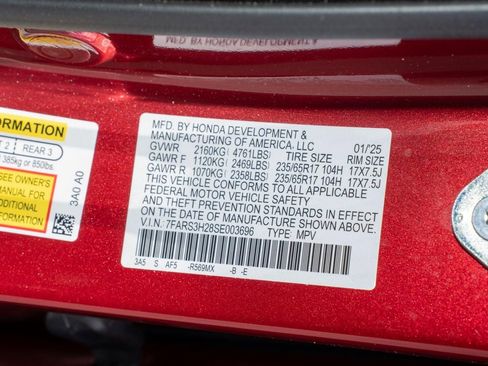 Certified 2025 Honda CR-V LX image 38