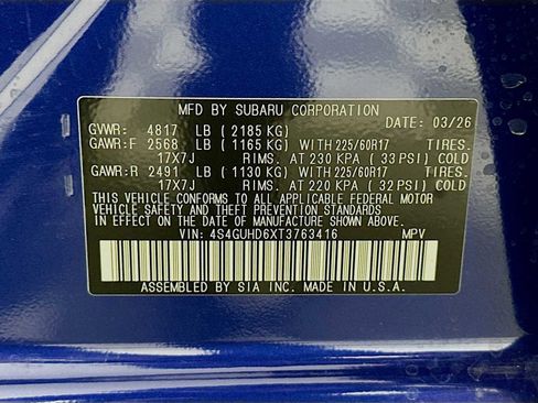 New 2026 Subaru Crosstrek 2.0i Premium AWD/4WD image 29