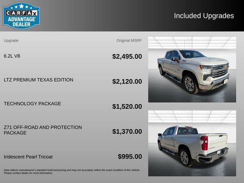 Used 2022 Chevrolet Silverado 1500 LTZ w/ LTZ Premium Texas Edition AWD/4WD image 3