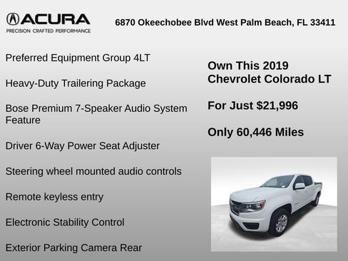 Used 2019 Chevrolet Colorado LT AWD/4WD image 6