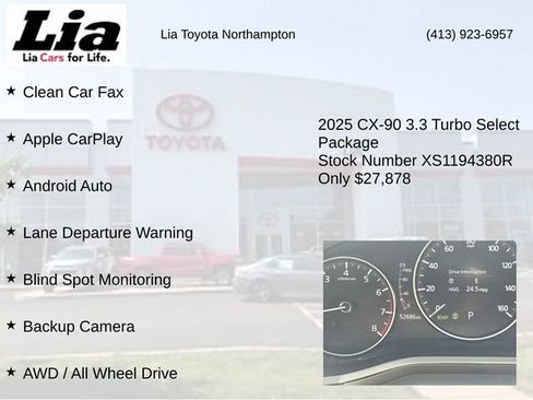 Used 2025 MAZDA CX-90 3.3 Turbo w/ Select Package AWD/4WD image 7