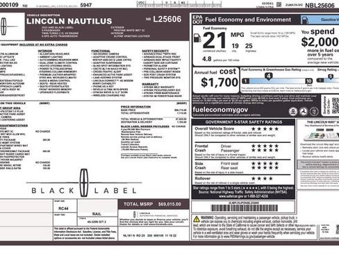 Certified 2022 Lincoln Nautilus Black Label AWD/4WD image 12