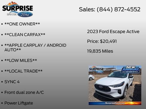 Used 2023 Ford Escape Active FWD image 7