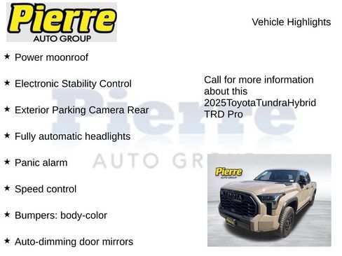 Used 2025 Toyota Tundra TRD Pro AWD/4WD image 3