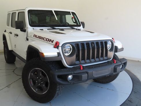 Used 2021 Jeep Wrangler Unlimited Rubicon w/ Uconnect 4C Nav & Sound Group AWD/4WD image 1