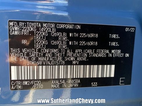 Used 2022 Toyota RAV4 SE image 48