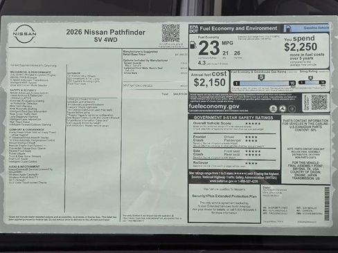 New 2026 Nissan Pathfinder SV image 49