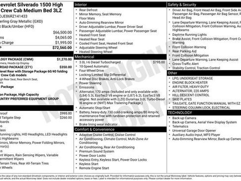 Used 2024 Chevrolet Silverado 1500 High Country w/ Technology Package image 20