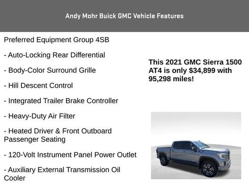 Used 2021 GMC Sierra 1500 AT4 w/ Technology Package AWD/4WD image 12