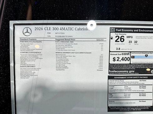 New 2026 Mercedes-Benz CLE 300 4MATIC Cabriolet image 16