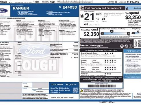 New 2026 Ford Ranger XLT AWD/4WD image 33
